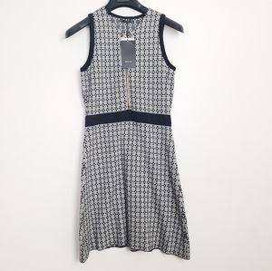 Zara Knit Black and White Dress